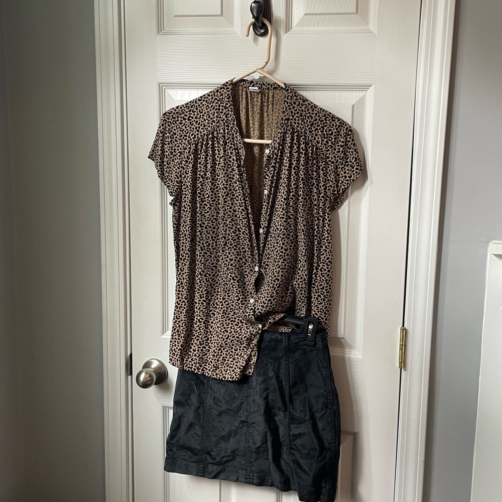 Leopard print blouse
